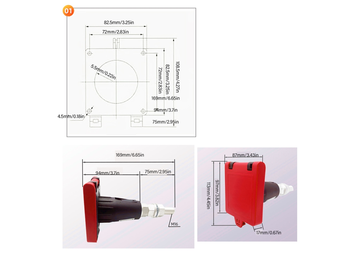 Conector Elétrico Industrial Ip67 Laxiscreed À Prova D'água, 630a De Alta Corrente