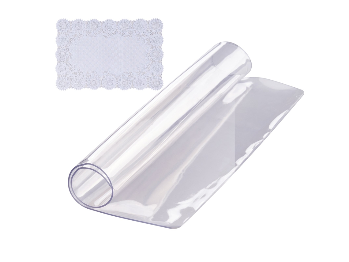 Protetor de mesa à prova d'água 12 x 12/305 x 305 mm com toalha de mesa de plástico PVC de 1,5 mm de espessura