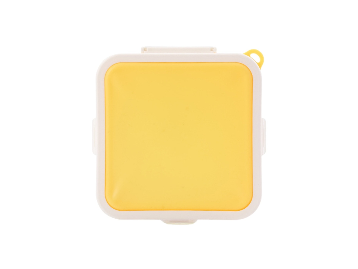 Lancheira Portátil Para Sanduíche De Pizza, Amarela, Piquenique Ao Ar Livre Bento Crianças, 16 Onças