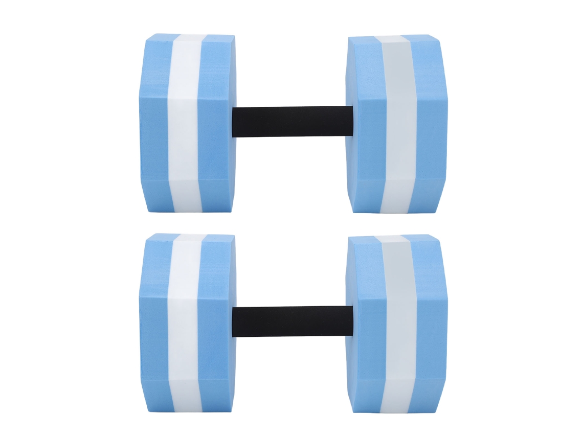 Kit de cabrestos Primerox em EVA de alta densidade para piscina (2 unidades) - Branco e Azul