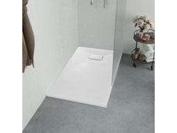 Vidaxl Base De Chuveiro Smc 120x70 Cm Branco