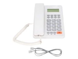 Telefone Kxt8204cid Para Escritório Casa Hotel Com Identificação De Chamada Sem Fio E Sem Bateria Branco