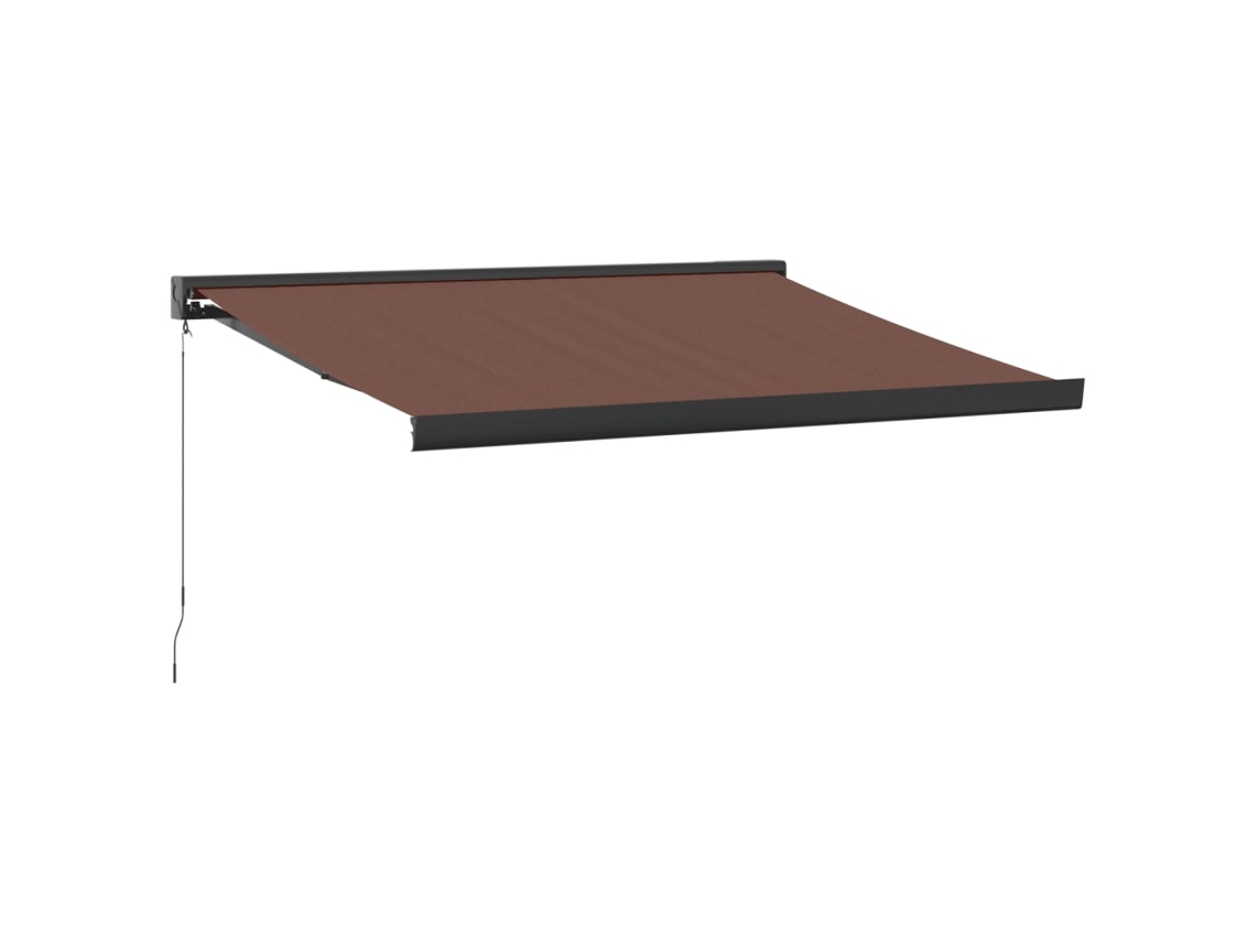 Retractable Awning, Retractable Awnings Vidaxl Marrom Alumínio (300 X 250 Cm)