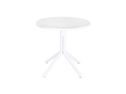 Mesa de Metal Pp Reciclado Branco 80x80x75cm ALEXANDRA HOUSE LIVING