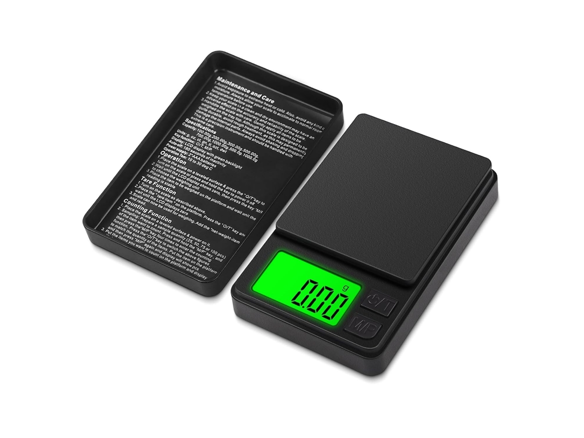 Balança Digital De Cozinha 0,01g/1000g, Aço Inoxidável, Lcd, Tara, 6 Unidades, Para Alimentos E Joias