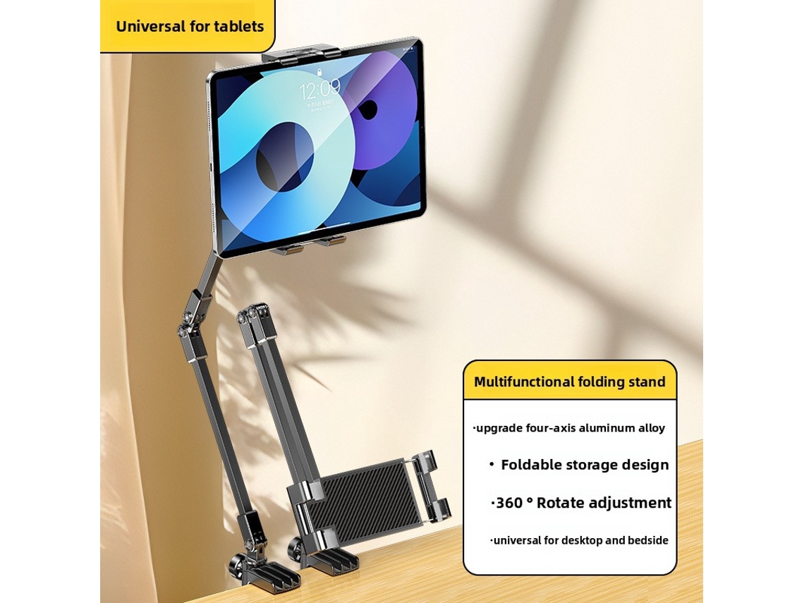 Suporte Totalmente Metálico Para Celular E Tablet, Ideal Para Transmissões Ao Vivo Em Desktops, Com Suporte Ajustável Para Ipad.