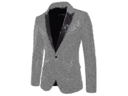 Jaqueta De Terno Masculino Formal Para Casamento, Manga Comprida, Fecho De Um Botão, Tecido De Algodão E Poliéster, Para Primavera E Outono Cor Ouro