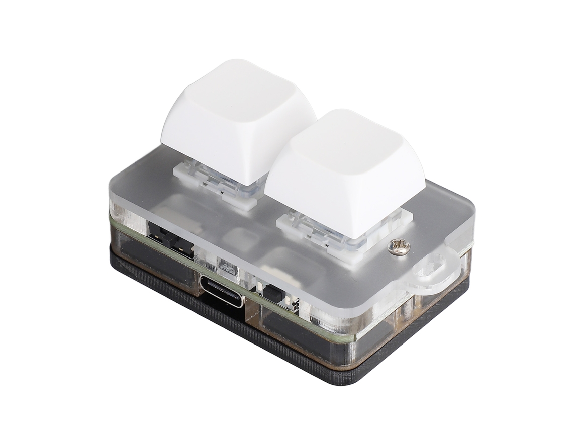Laxiscreed Teclado 2-teclas Com Conexão Usb-c E Bluetooth, Ideal Para Comandos Macro Customizáveis