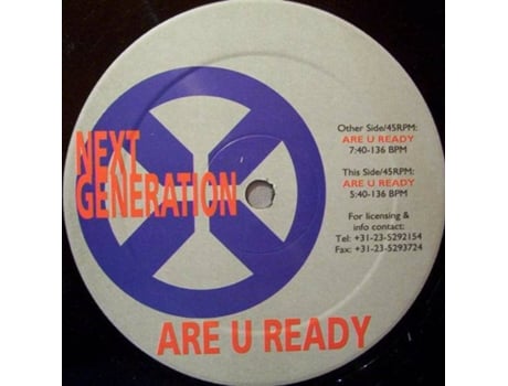 Vinil Are U Ready T.t.f. Records