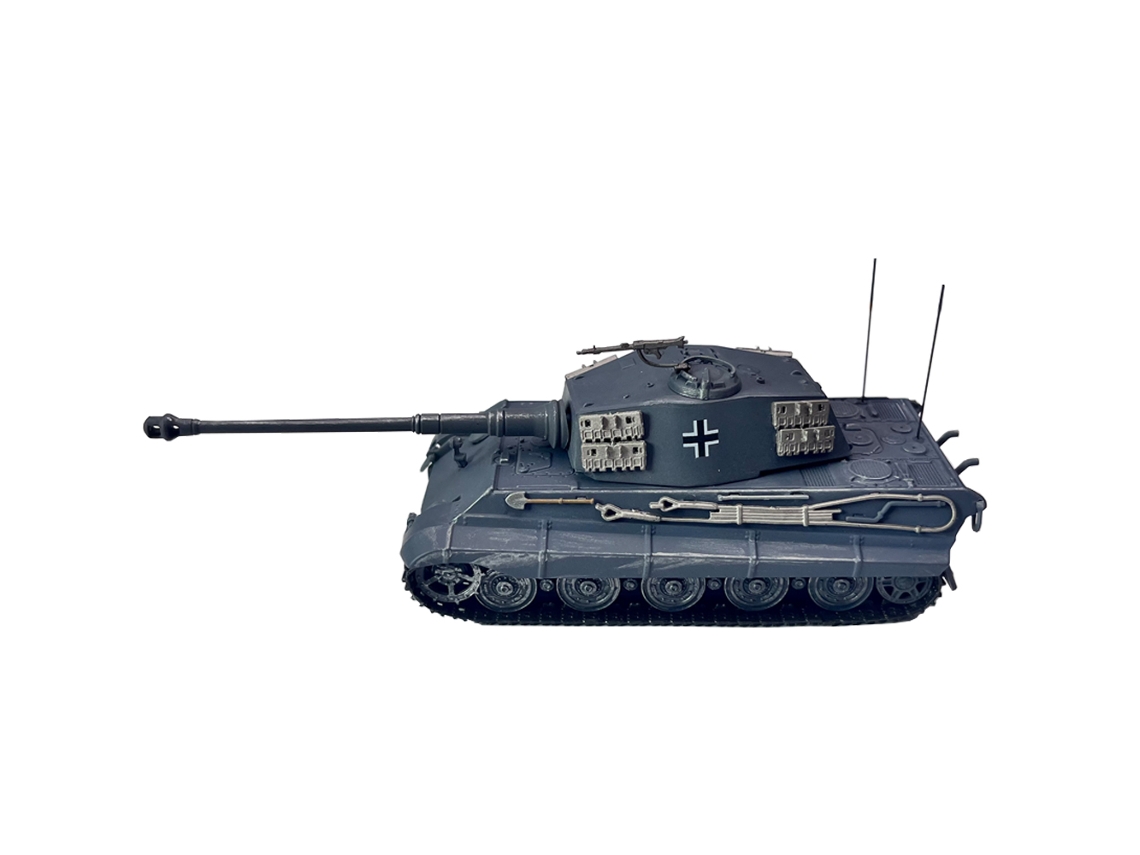 Modelo militar em escala 1:72 do tanque alemão Tiger King, fabricado em metal fundido (MDUG - Tiger King Tank).