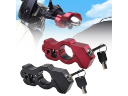 Trava De Manopla De Moto Antifurto Segurança Freio Bicicleta Scooter Alça De Acelerador Rojo