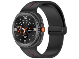 Pulseira De Silicone Dobrável Com Fecho Magnético Para Samsung Galaxy Watch8 / Watch8 Classic