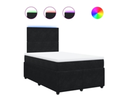 Box Spring Bed, Box Spring Beds Vidaxl Preto Veludo (120 X 190 Cm)