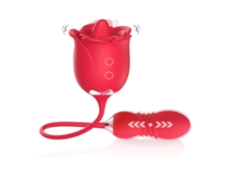 Vibrador De Brinquedo Rosa Para Mulher, Estimulador Do Clitóris 3 Em 1 Vibrador De Lamber A Língua Com Ovo Vibrante, Rosa