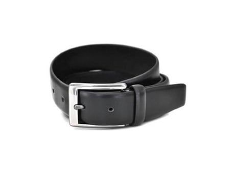 Cinto De Homem Miguel Bellido Clássico Liso Pele Preto (115 Cm)