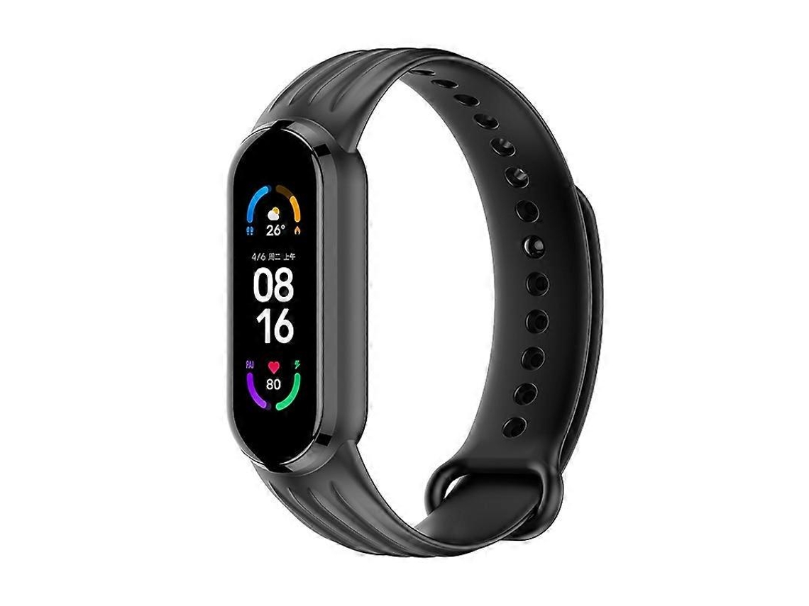 Pulseira De Silicone Com Textura De Salgueiro Para Xiaomi Mi Band 6/5