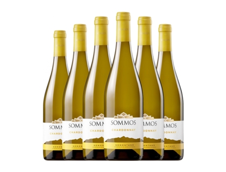 Vinho branco SOMMOS Blanco Chardonnay Somontano Carvalho (0.75 L - 6 Unidades)