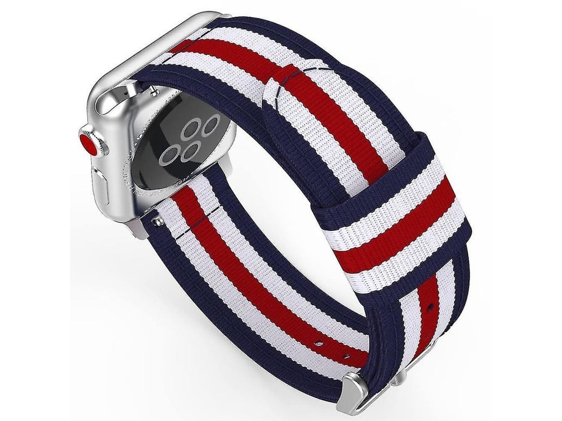 Cinto de Substituição de Náilon Ajustável Compatível com Pulseira Apple Watch