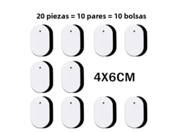 (4x6cm X 20 Unidades) Adesivo De Gel Autoadesivo Para Terapia De Massagem Por Pulso Tens