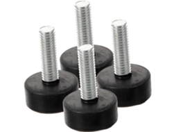 Sewacc Conjunto De 4 Pés Borracha Ajustáveis Para Móveis Pesados, Suporte Anti Choque, Pés De Mesa Antiderrapantes
