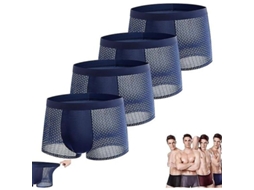 2026 boxer Briefs de Bambú Boxhero para Homens Conforto o Dia Inteiro, Algodão Macio e Respirável, Tamanhos L 4xl