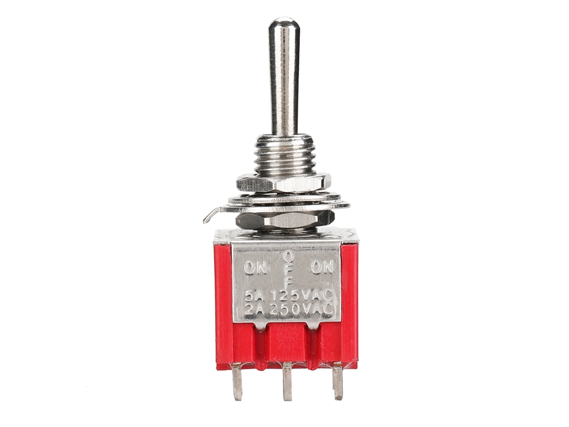 Interruptor Mini Toggle 3p2t 9 Pinos 3 Posições