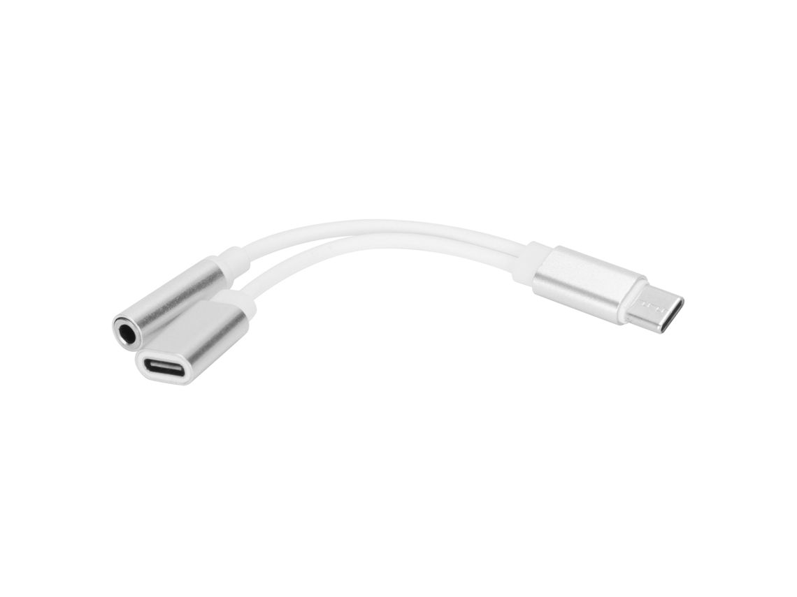 Adaptador Type c para Carregamento e Escuta de Música 2 em 1. EOOCOO