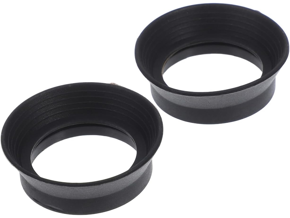 Conjunto De 2 Protetores De Borracha Para Oculares De Microscópios E Binóculos - Proteção Completa