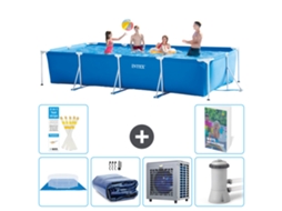 Piscina com Estrutura Retangular 450x220x84 Cm 5 peças S124 INTEX
