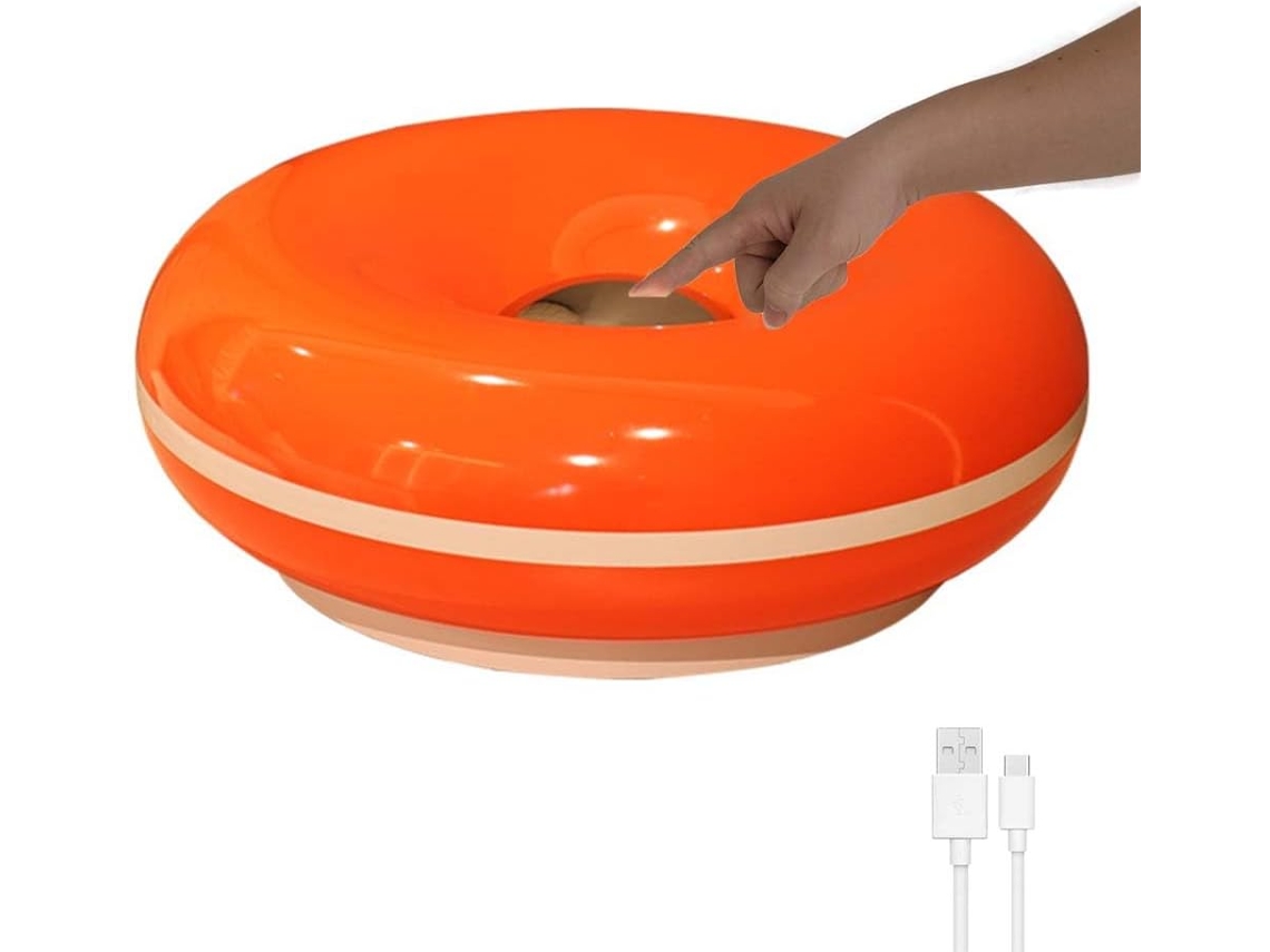 Luminária de Mesa Led Recarregável Com Brilho Ajustável E Carregamento Usb Redonda Moderna Cúpula Acrílica Semi Fio