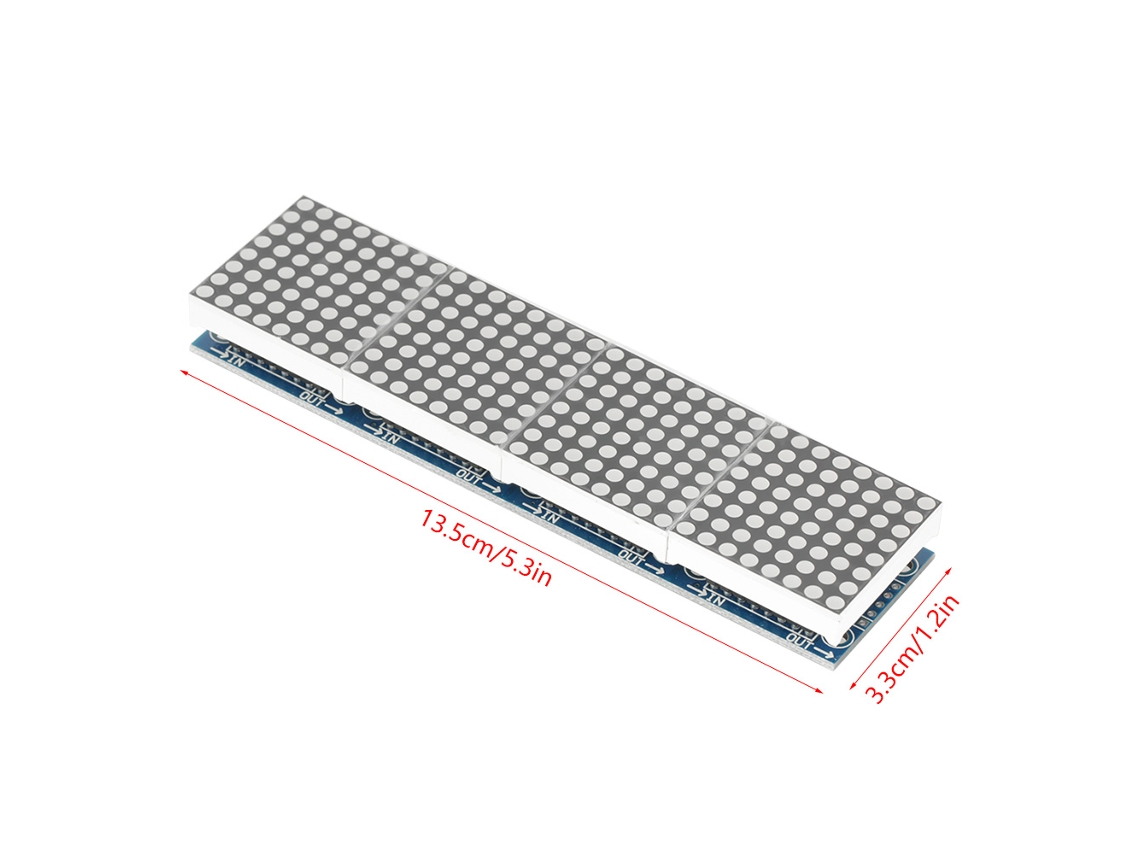 Módulo Driver Display Led Matriz Pontilhada 4em1