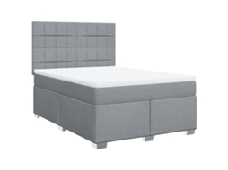 Box Spring Bed, Box Spring Beds Vidaxl Cinzeto Tecido (140 X 190 Cm)