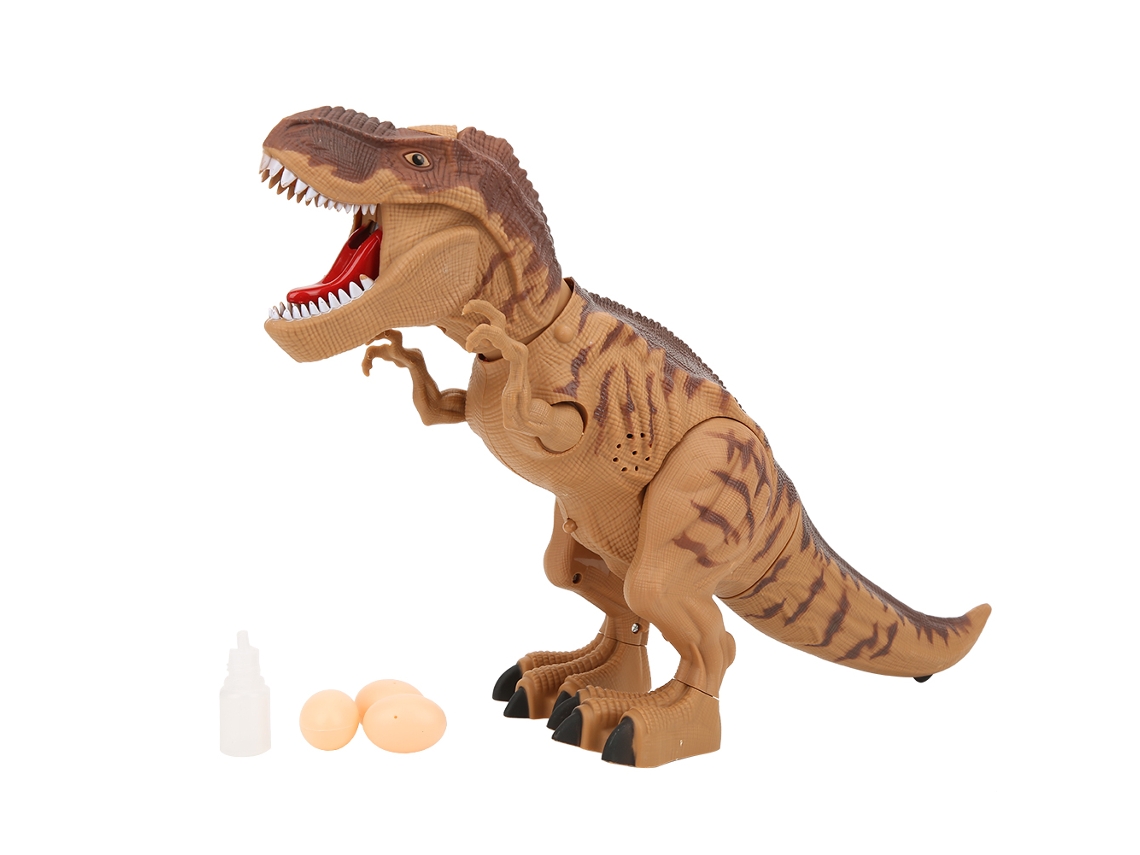 Figuras De Dinossauros Elétricas Com Luz, Som E Spray, Modelos De Animais, Brinquedos Inteligentes, Presente Para Crianças, Marrom