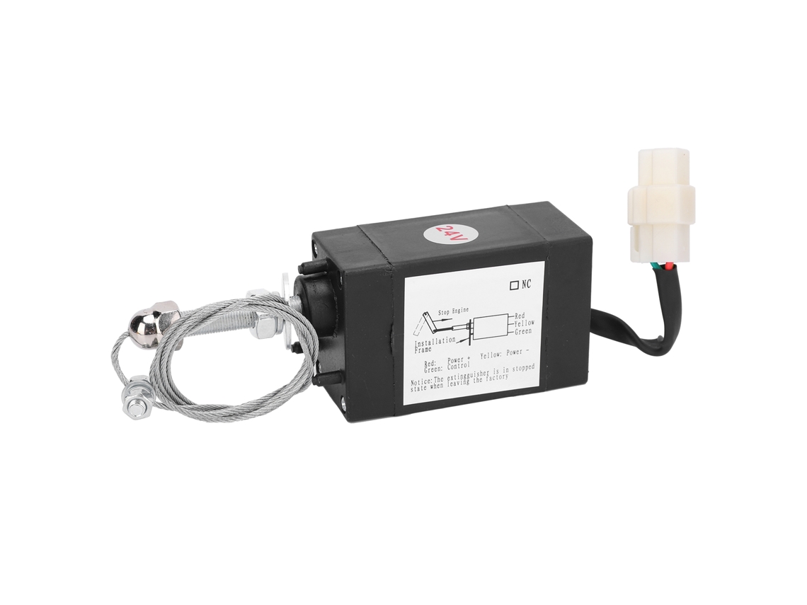 VÁLVULA SOLENOIDE HKJ de controle de parada de motor diesel DC24V