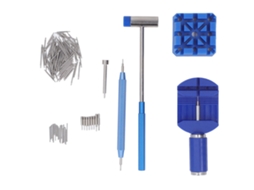 Kit De Ferramentas Para Remover Elo De Relógio Com Ponta De Aço Inoxidável E Cabo De Plástico, Ferramenta De Reparo De Pulseiras Azul