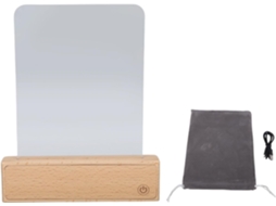 Luminária De Leitura Recarregável Com Led Transparente, 3 Cores,