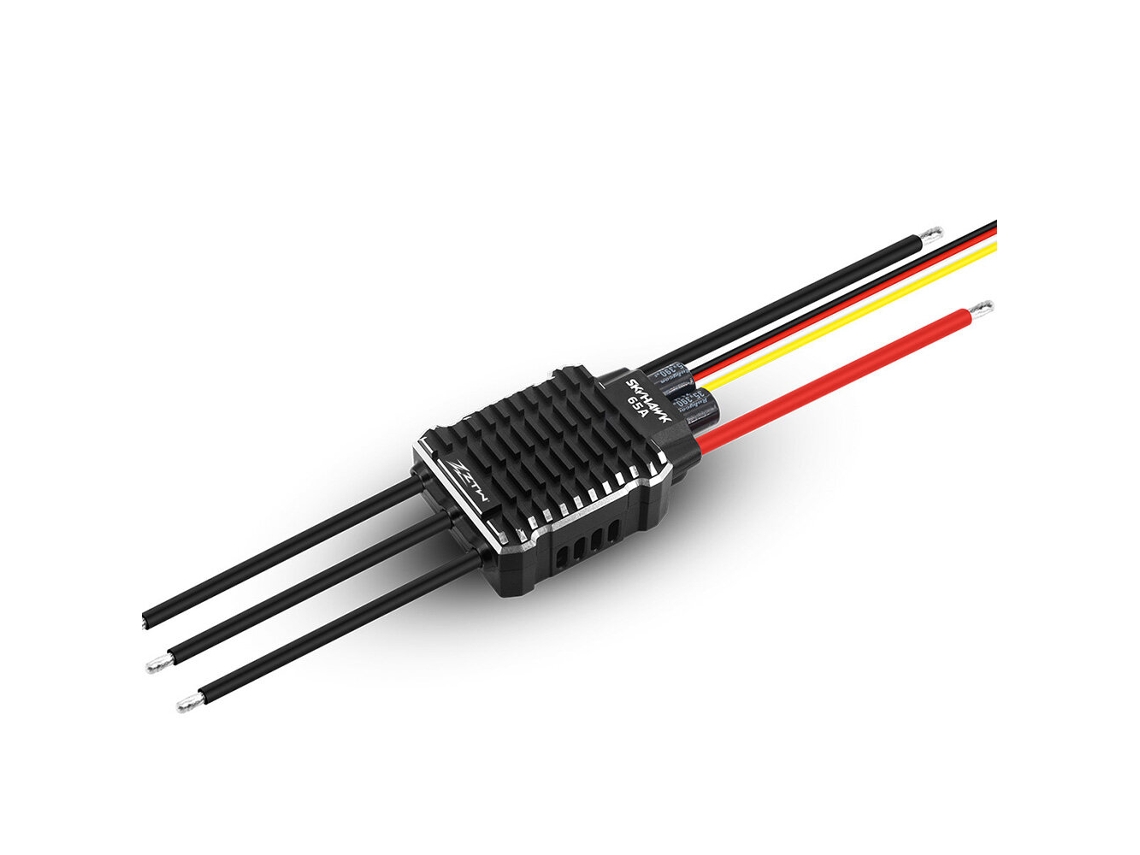 Controlador eletrônico de velocidade brushless Ztw Skyhawks 65a para helicópteros RC MDUG (ESC)