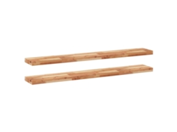 Floating Shelf, Floating Shelves Vidaxl Marrom Madeira De Acácia (140 X 20 X 4 Cm)