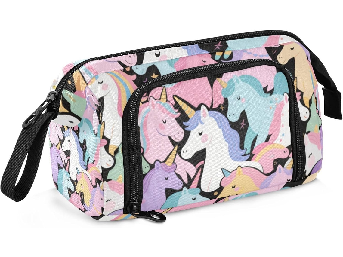 Estojo Grande com Compartimento para Lápis, Material Escolar Preparado Enfermeiras, Estojos Escolares. 24 X 9,