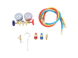 Manômetro Primerox de Pressão para Ar Condicionado 3 Vias para Recarga de Freon R410, R22, R134a