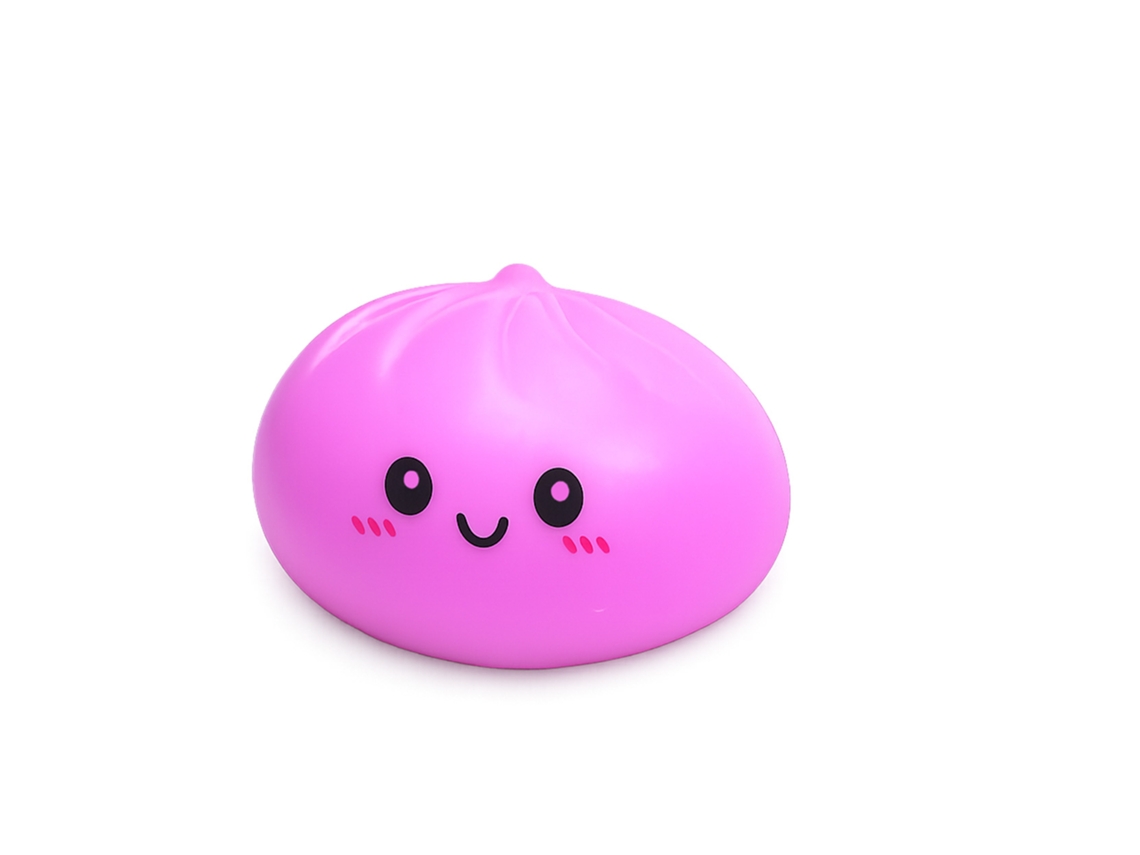 Brinquedo Squishy Roxo Brilhante Baozi
