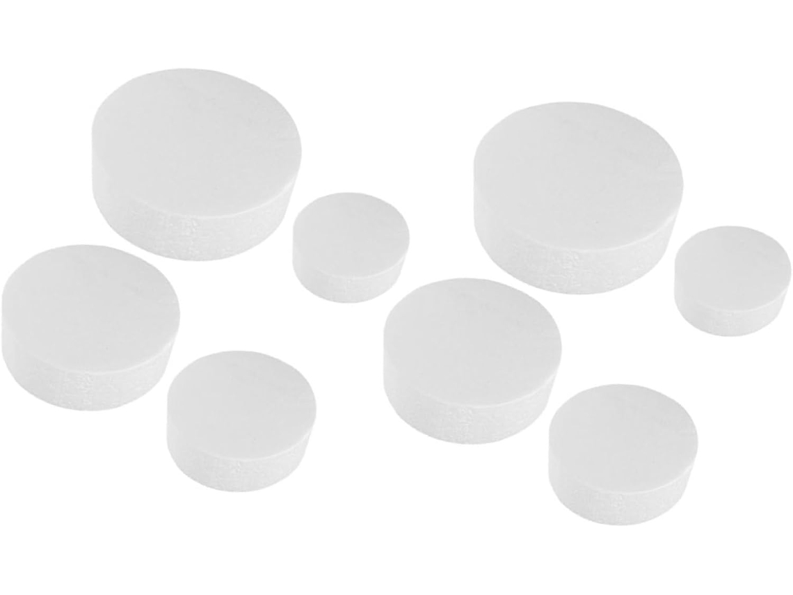 Conjunto De 8 Moldes Redondos De Espuma Para Modelar E Decorar Bolos E