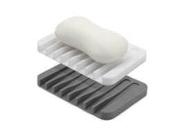 2026 linjou 2ud Reposapalos de Jabón de Silicona Premium, Antideslizante Y Autodrenante para Baño Y Ducha (blanco, Gris)