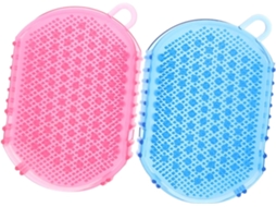 Conjunto Toyandona Com 2 Escovas De Massagem Dupla Face Em Pvc, Acessórios Práticos Para Banho, Ideais Para Massagem