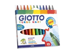 Caneta Marcadora GIOTTO Turbo Maxi Marrom 12 Peças