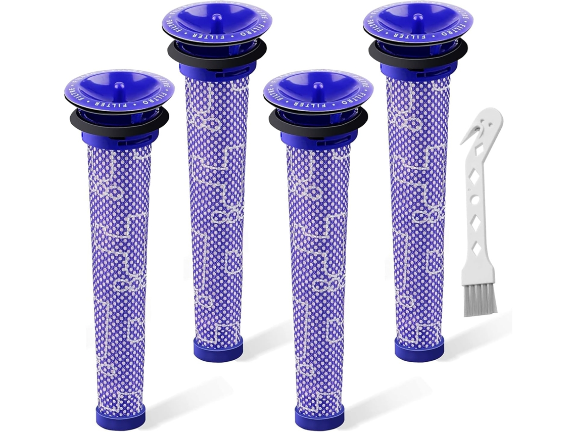 Acessórios Aspirador De Pó Para Dyson V7 V8, Kit De Substituição De Filtros Com 4 Pcs Cuich