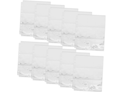 Popetpop 50 Peças Pochetes Transparentes Estojos Para Cartes Padrão Protège Cartes Pages Álbum De Fotos