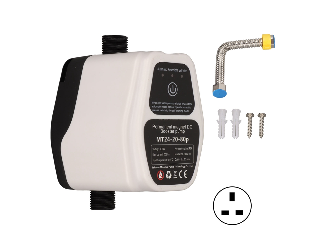 Bomba Pressurizadora Automática de Água, Bomba Cc de Parede, Plugue do Reino Unido 100, 240v BRILVIBERA