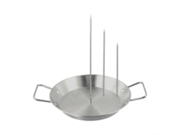 Espetos Para Churrasco Em Aço Inox Com 3 Pontas Para Grelhar Carne Com Facilidade E Montagem Rápida.