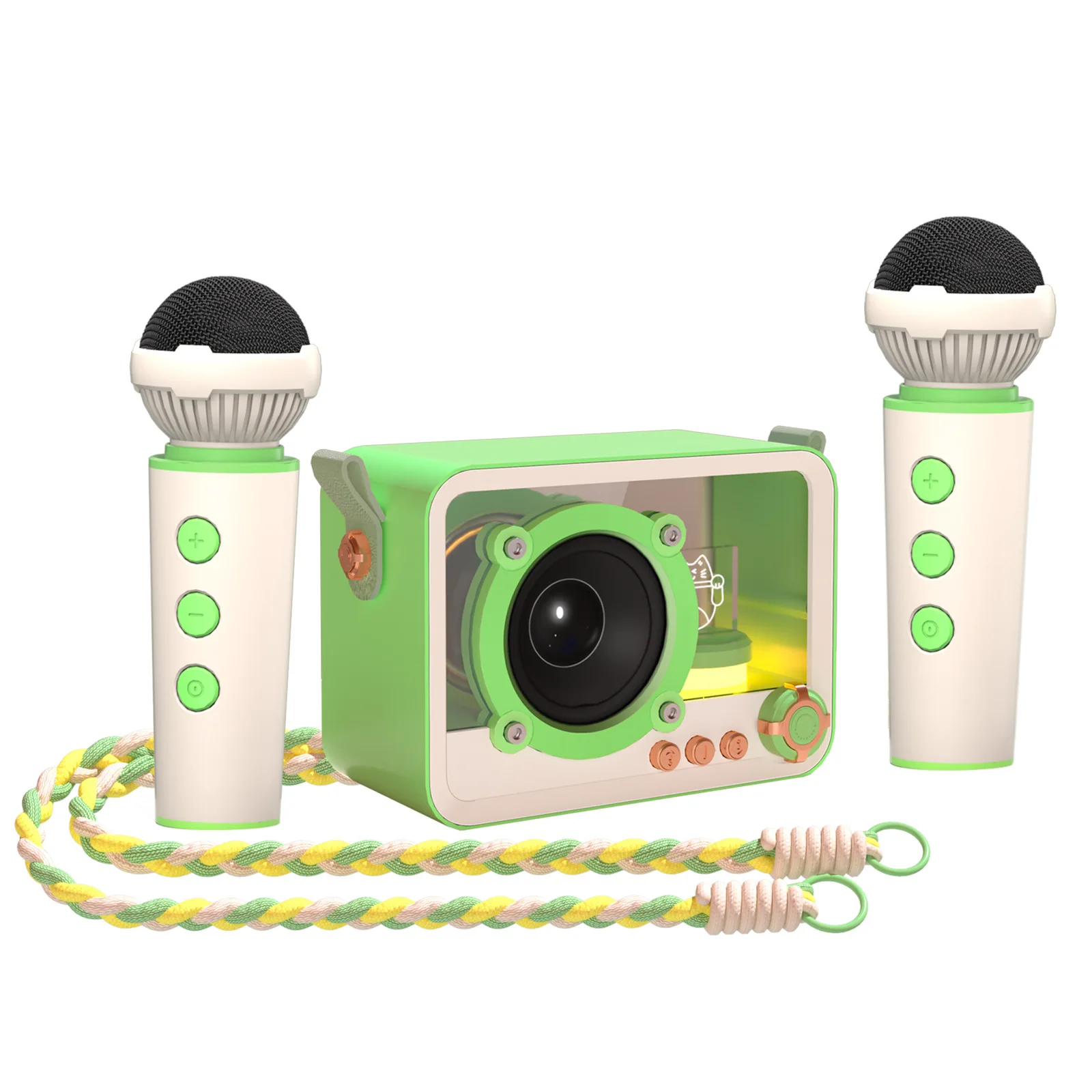 Caixa De Som Bluetooth (verde Grama) Com Microfone